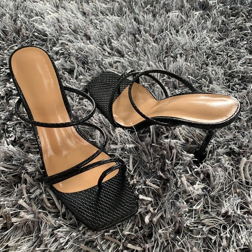 2020 Summer Pumps New Sexy Gladiator Sandals Shoes Women Thin High Heels Open Toe Sandal Lady Ankle Strap Pump Shoes Size 35-42