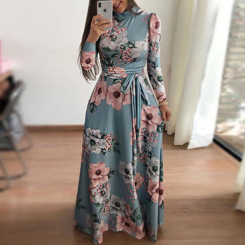 Women Vintage Sashes A-line Party Mini Dress Long Sleeve Notched Collar Solid Casual Elegant Dress 2020 Autumn New Fashion Dress