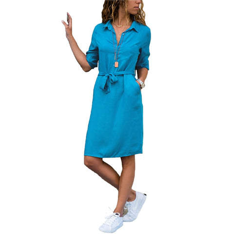 Women Casual Loose Dress with Pocket Ladies Fashion O Neck Long Tops Female T Shirt Dress Streetwear Plus Size 5XL vestidos