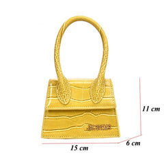 Luxury Handle Mini J Bags Brand Purses Handbags 2019 Women Designer Small Shoulder Crossbody Bags Female Crocodile Pattern Totes