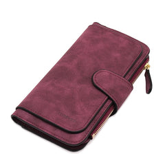 Brand Leather Women Wallets High Quality Designer Zipper Long Wallet Women Card Holder Ladies Purse Money Bag Carteira Feminina