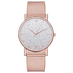 Watch Women Dress Stainless Steel Band Analog Quartz Wristwatch Fashion Luxury Ladies Golden Rose Gold Watch Clock Analog