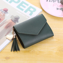 Women's Wallet Cute Student Tassel Pendant Trend Small Fashion PU Wallet 2020 Coin Purse Women Ladies Card Bag For Women LMJZ