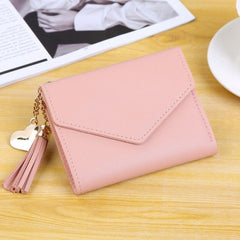 Women's Wallet Cute Student Tassel Pendant Trend Small Fashion PU Wallet 2020 Coin Purse Women Ladies Card Bag For Women LMJZ
