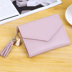 Women's Wallet Cute Student Tassel Pendant Trend Small Fashion PU Wallet 2020 Coin Purse Women Ladies Card Bag For Women LMJZ