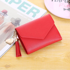 Women's Wallet Cute Student Tassel Pendant Trend Small Fashion PU Wallet 2020 Coin Purse Women Ladies Card Bag For Women LMJZ
